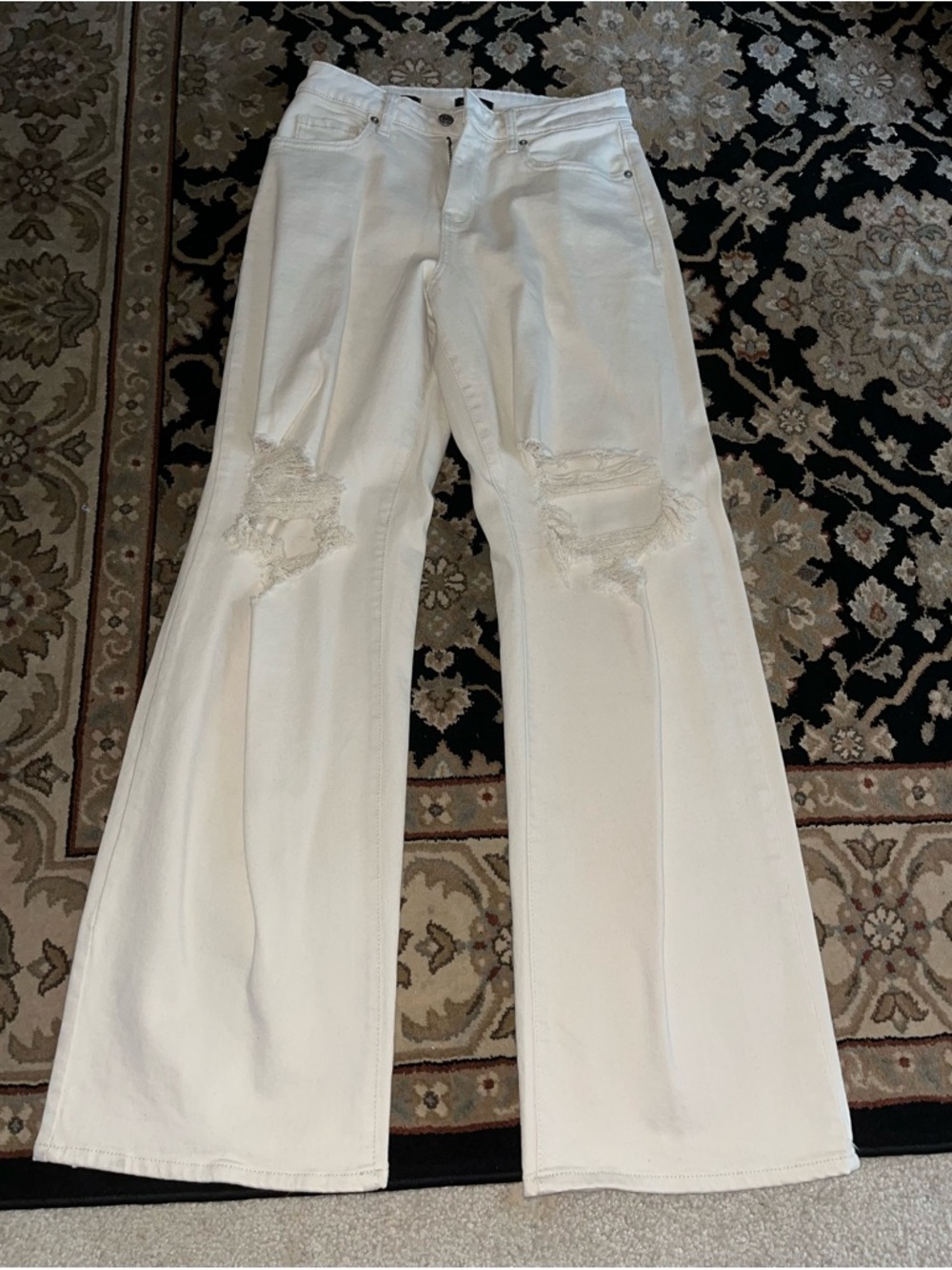 Wild Fable Cream High-Rise Baggy Jeans
